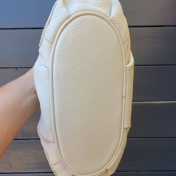 Brighton Masterpiece White Nikki Leather Shoulder Handbag with Hidden Pockets - Picture 8 of 10